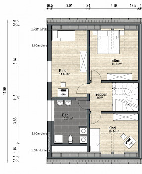 Grundriss Dachgeschoss