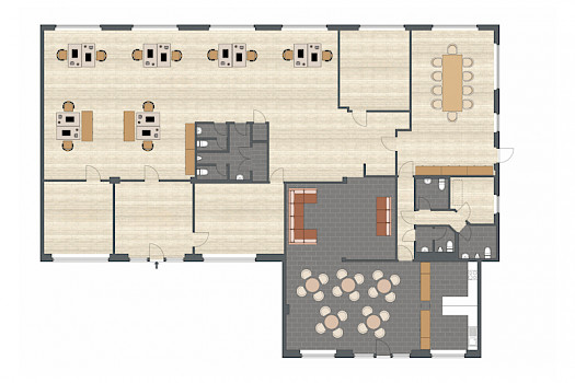 digitalisiertes Beispiel Büro